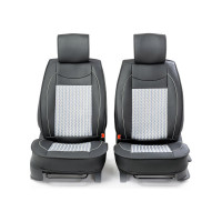 Каркас накидки на переднее сиденье CarPerformance 2 шт., экокожа CUS-2072 BK/GY