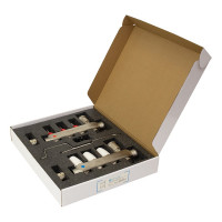 Коллекторная группа ONDO нержавеющая сталь, 3 выхода, в сборе OKGSET03A