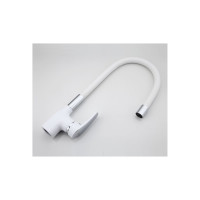 Смеситель для кухни FRAP F4453-03 высокий излив, белый 535334