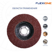 Круг лепестковый плоский (125х22 мм; Р40) Flexione 10000695