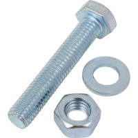 Болт с шестигранной головкой vipкрепеж полная резьба, DIN 933, 8x45 мм, 1 шт. 17864 VIP