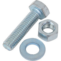 Болт с ш/г крепежная техника набор, полная резьба, din 933, 6x25, 20 шт. 17832