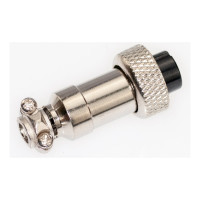 Разъем MIC12 3P гнездо Pro Legend металл на кабель, PL2215