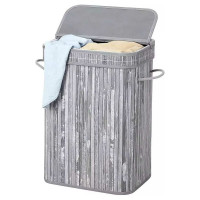 Корзина для белья Homium for Home, Eco, размер 40х30х60см, квадратная, серый laundry8