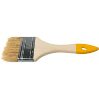 Плоская малярная кисть SAMGRUPP с деревянной ручкой, 75 мм, 3" SAMC-027001075