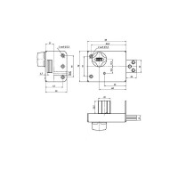 Накладной замок Siblock ЗНС-10-6, 4 ключа 518