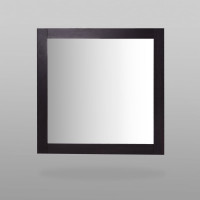 Зеркало Гуд ЛАКК СИРИУС квадратное, настенное, 78x78x1 см, черное, дуб венге 2.02.12.280.5