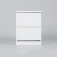 Прикроватная тумба Гуд ЛАКК МАЛЬТА 2 ящика, 48x40x54 см, белая 2.05.03.010.1