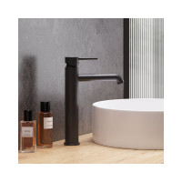 Смеситель для раковины Damixa Scandinavian Pure высокий, чёрный 360250300