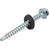 Кровельный саморез МЕТАЛЛСЕРВИС 4,8x50 мм, цинк, по дереву, 200 шт. 1242758