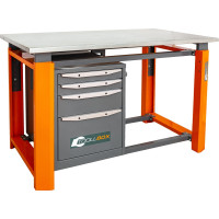 Однотумбовый верстак Toollbox с регулируемой столешницей серии TBP1200 (TB4)