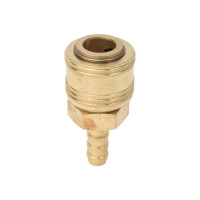 Соединение быстросъемное пневматическое HQ-SH9 «мама»-елочка 10 мм (латунь) HQ-mech УТ000002464