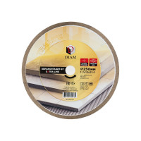 Диск алмазный отрезной сплошной Diam 250x1,2x10x25,4 Керамогранит Графит-"ST" Супер Тонкий, серия Экстра (Керамогранит, Твердая керамика) 000708