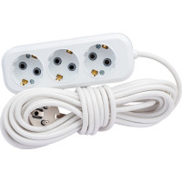 Удлинитель STEKKER 3 гнезда с/з 3x0,75,  7м, серия Home HM01-31-07 ,Ухз-10 39216
