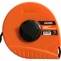 Геодезическая рулетка HARDEN с фибергласовой лентой и закрытым корпусом, 30м. 580203
