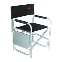 Директорский стул со столом Tramp алюминий, черный TRF-002