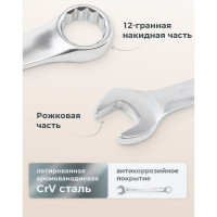 Набор ключей Forsage комбинированных 16пр., в метал. кейсе F-5161(5450)