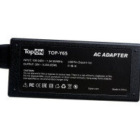 Блок питания для ноутбука Lenovo TopON 20V 3.25A USB Pin 65W ADLX65NCC2A TOP-Y65
