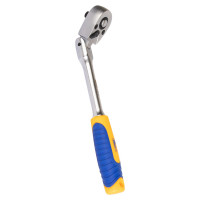 Трещоточная рукоятка KRAFT шарнирная, 1/4 Dr, 72 зуба KT 705033