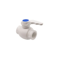 Шаровой кран VRT 25, ручка, PP-R EVER plast, белый 540414
