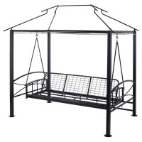 Беседка-качели Удачная Мебель Пальмира винные A31BL.T02