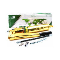 Шприц для консистентной смазки HQ-mech 900 мл, рычажно-плунжерный, 2 плунжера, покрытие gold 2 УТ000002061