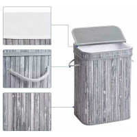 Корзина для белья Homium for Home, Eco, размер 40х30х60см, квадратная, серый laundry8