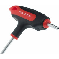 Ключ двусторонний JTC TORX с отверстием и Т-образной рукояткой T15H, 784815 189752