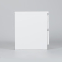 Прикроватная тумба Гуд ЛАКК МАЛЬТА 2 ящика, 48x40x54 см, белая 2.05.03.010.1