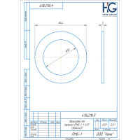 Прокладка паронит HG ПМБ-1, 1 1/2 30x44x2 мм, 20 шт 4962169