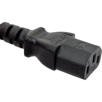 Кабель питания Cabeus монитор-компьютер IEC 320 C13 - IEC 320 C14 (3x1.0), 1.8 м PC-189-VDE-1.0-1.8M