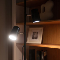 Напольный торшер Uniel светодиодный ulm-t600 2x6w/4500k/dim black UL-00010174