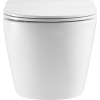 Подвесной унитаз Azario grado 490x365x370 безободковый, антивсплеск, торнадо, микролифт az-0046-uq 00081016