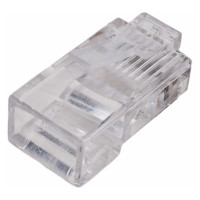 Универсальный коннектор RJ-45 Cabeus быстрой установки под витую пару, категория 5e, (для одножильного и многожильного кабеля) 100 шт 8P8C-FC