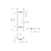 Ручка-скоба FUARO PULL.PH32/1000.45 INOX 304 (PH-45-32/1000-INOX) 45497
