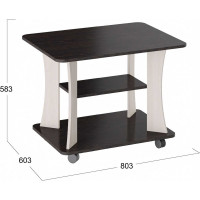 Журнальный стол ТриЯ тип 8 венге цаво/дуб белфорт 123915