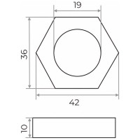 Контргайка Сантис 3/4" чугун 003761