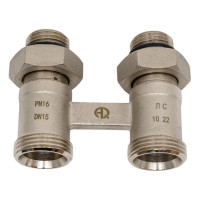 Узел подключения радиатора AXIS h-образный прямой 3/4"- 1/2" 216032
