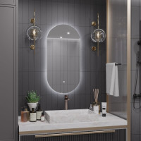 Зеркало Alias Олимпия 180x80 для ванной с холодной LED-подсветкой и антизапотеванием o18080101