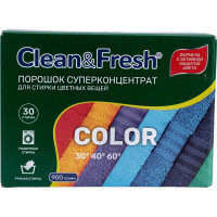Порошок суперконцентрат для стирки цветного Clean&Fresh 900 гр Cl3900c