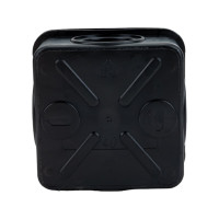 Распаячная коробка IEK км41236 70x70x40мм ip44 4 вв. черная UKO21-070-070-040-K02-44