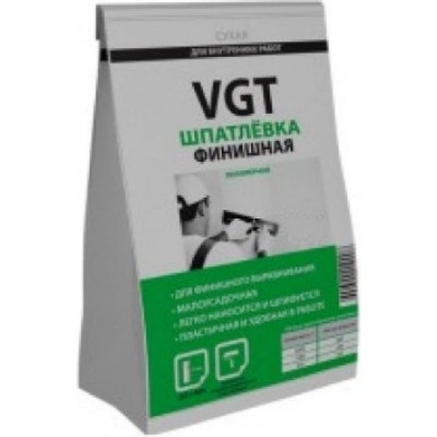 VGT Шпаклевка финиш, полимерная сухая 0,5кг для внутренних работ 11601968