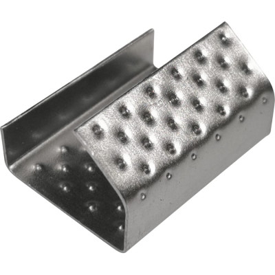 Кордленд Скрепа стальная 19x27x0,5 для ПП ленты 19мм (1000шт.) PP-19 KREP-00127