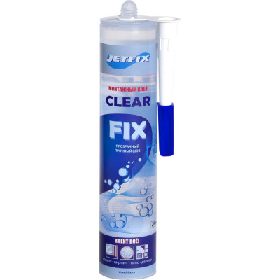 JETFIX CLEAR FIX клей гибридный, Прозрачный 280мл 21086