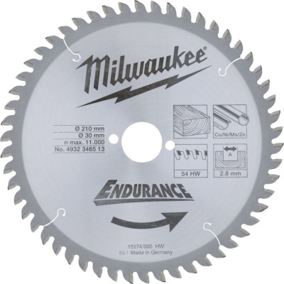 Пильный диск Milwaukee 4932346513