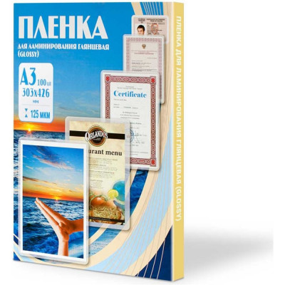 Office Kit Пленка 303x426 (125 мик) 100 шт. PLP10930