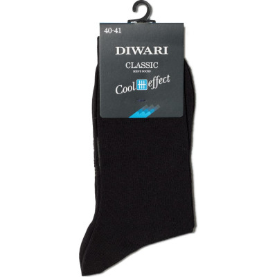 DIWARI Носки муж. CLASSIC COOL EFFECT 7С-23СП, р.25, 010 черный 1001330220020012010