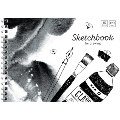 Скетчбук-блокнот ArtSpace Black/white mood Б5р60грг_35495