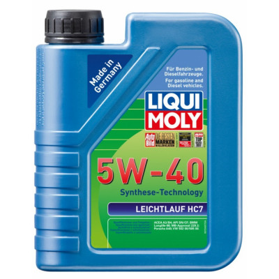 LIQUI MOLY синт. мот.масло Leichtlauf HC 7 5W-40 SN A3/B4 4л 1382