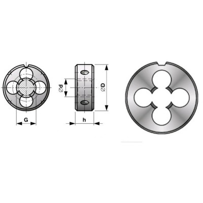 Плашка Bucovice Tools 212380